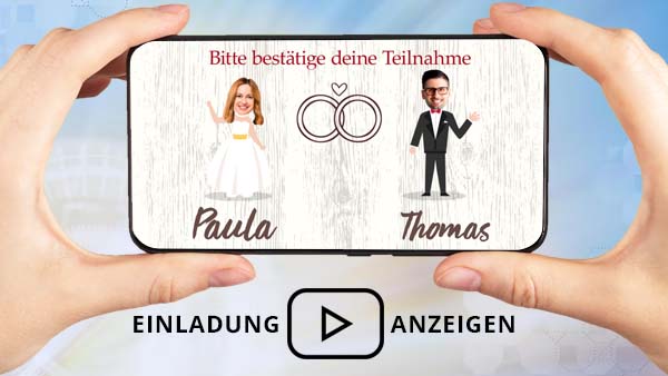 Digitale Hochzeitseinladung