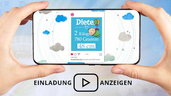 Einladung zur Taufe für Jungen