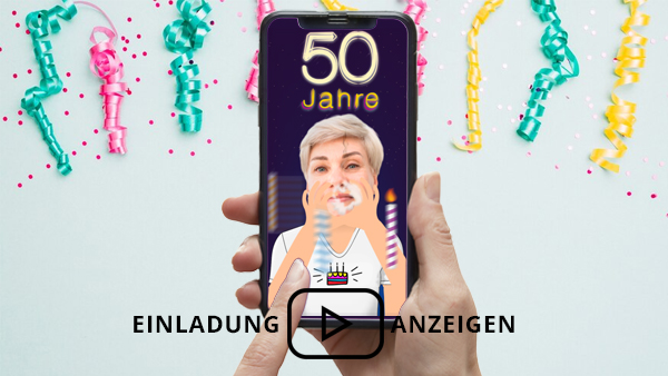 Digitale Geburtstagseinladung Frau